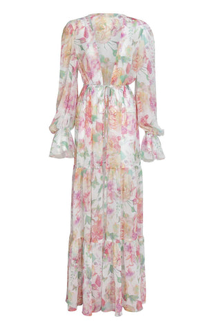 Floral Beach Cover-Up Dress