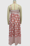Striped and Polka Dot Maxi Dress