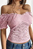 Off-Shoulder Lace Blouse