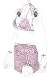 Polka Dot Bikini Set with Cover-Up