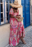 V-Neck Paisley Maxi Dress
