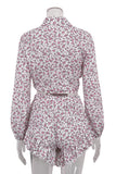 Floral Tie-Front Short Set