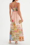Relaxed Cityscape Maxi Dress