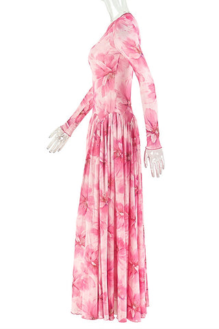 Floral Elegance Evening Dress