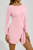 Long Sleeve Tennis Mini Dress