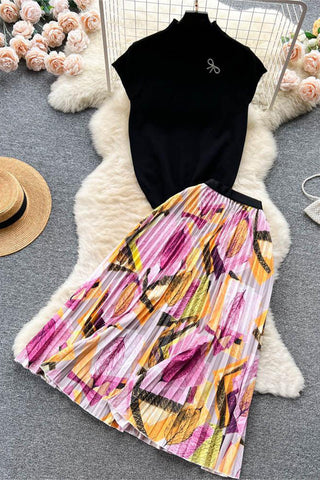 Elegant Skirt and Top Set