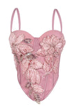 Embellished Floral Camisole Top