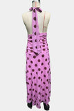 Polka Dot Maxi Dress with Flowy Silhouette