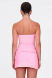 Strapless Ruched Skirt Set
