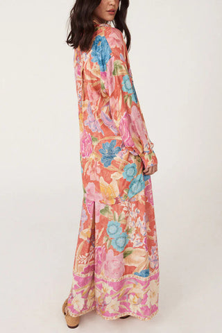 Floral Print Wide-Leg Pant Set