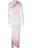 One-Shoulder Skirt Set