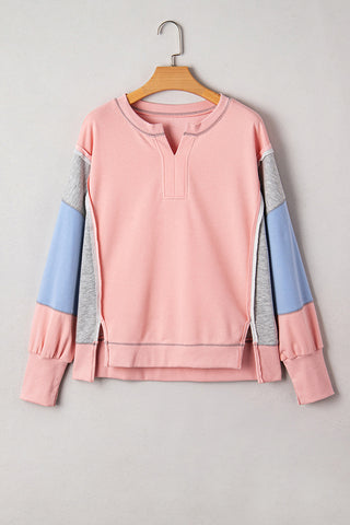 Stylish Color-Block Sweatshirt