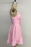 Ruffled Hem Casual Dress
