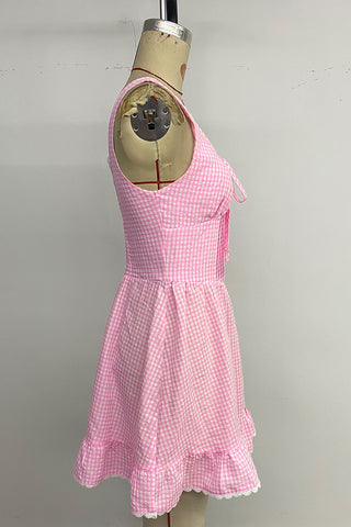 Ruffled Hem Casual Dress