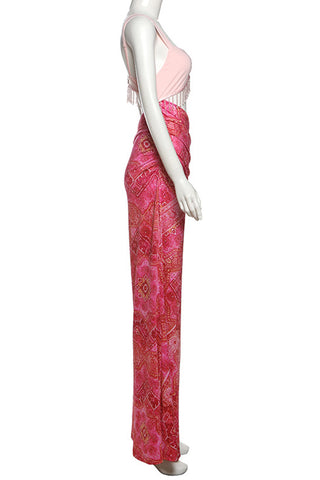 Elegant Maxi Dress with Side Cutout