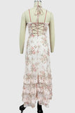 Floral Maxi Dress with Ruffle Details