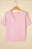 Knit V-Neck Top