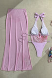Floral Print Bikini Set with Cover-Up