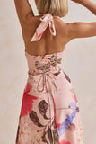 Halter Maxi Casual Dress