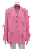 Bow-Detail Tailored Blazer