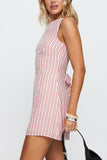 Striped Sleeveless Casual Dress