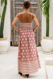 Striped and Polka Dot Maxi Dress