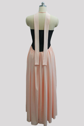 Sleek Halter Casual Dress