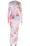 Floral Long Sleeve Dress