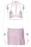 Polka Dot Bikini Set with Cover-Up