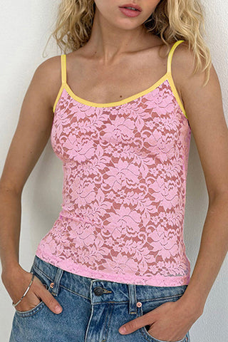 Lace Trim Camisole Top