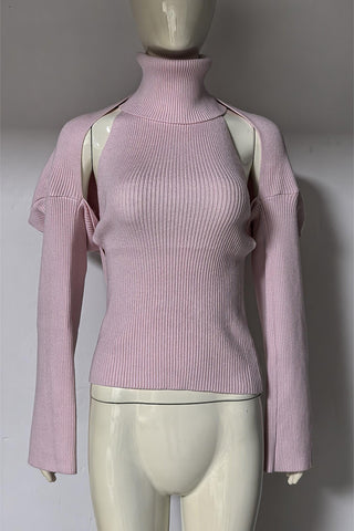 Sleeveless Turtleneck Tank Top