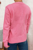 Colorful Button-Front Sweater
