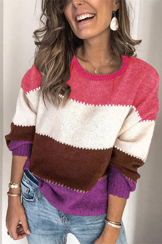 Striped Relaxed Fit Sweater