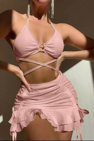 Stylish Strappy Bikini Set