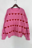 Heart Patterned Sweater