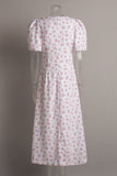 V-Neck Floral Midi Dress
