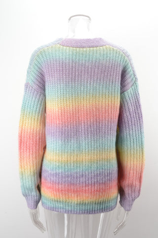 Button-Front Casual Cardigan
