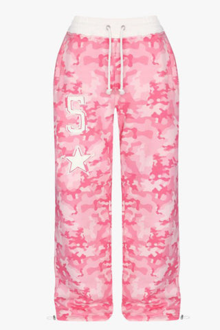 Cropped Camouflage Hoodie Set