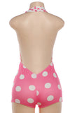 Polka Dot Halter Romper