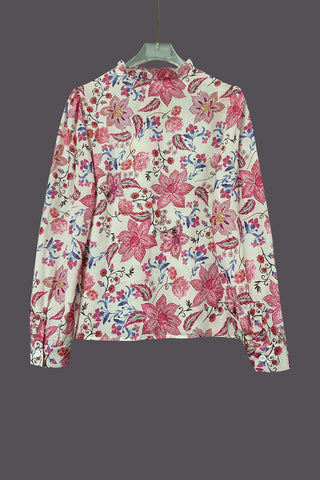 Floral Button-Down Blouse
