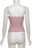 Strapless Top Ruched Skirt Set