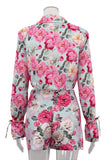 Floral Blazer and Skirt Set