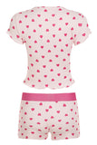 Heart Print Loungewear Set