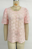 Floral Lace Short Sleeve Top