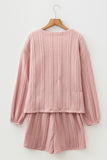 Button-Up Lounge Short Set