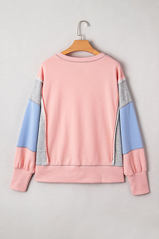 Stylish Color-Block Sweatshirt