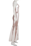 Sleek Spaghetti Strap Evening Gown