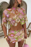 Floral Skirt Set