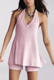 Halter Neck Short Set