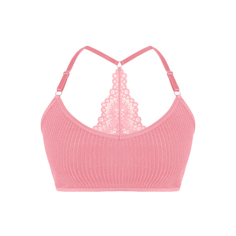 Lace Back Ribbed Tank Top